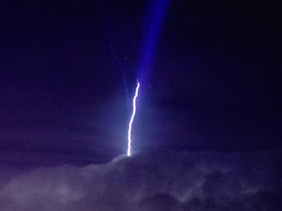 Blue Jets Bentuk Cahaya Atmosferik Di Lapisan Badai Petir